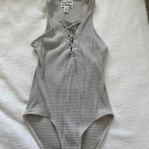 Striped bodysuit